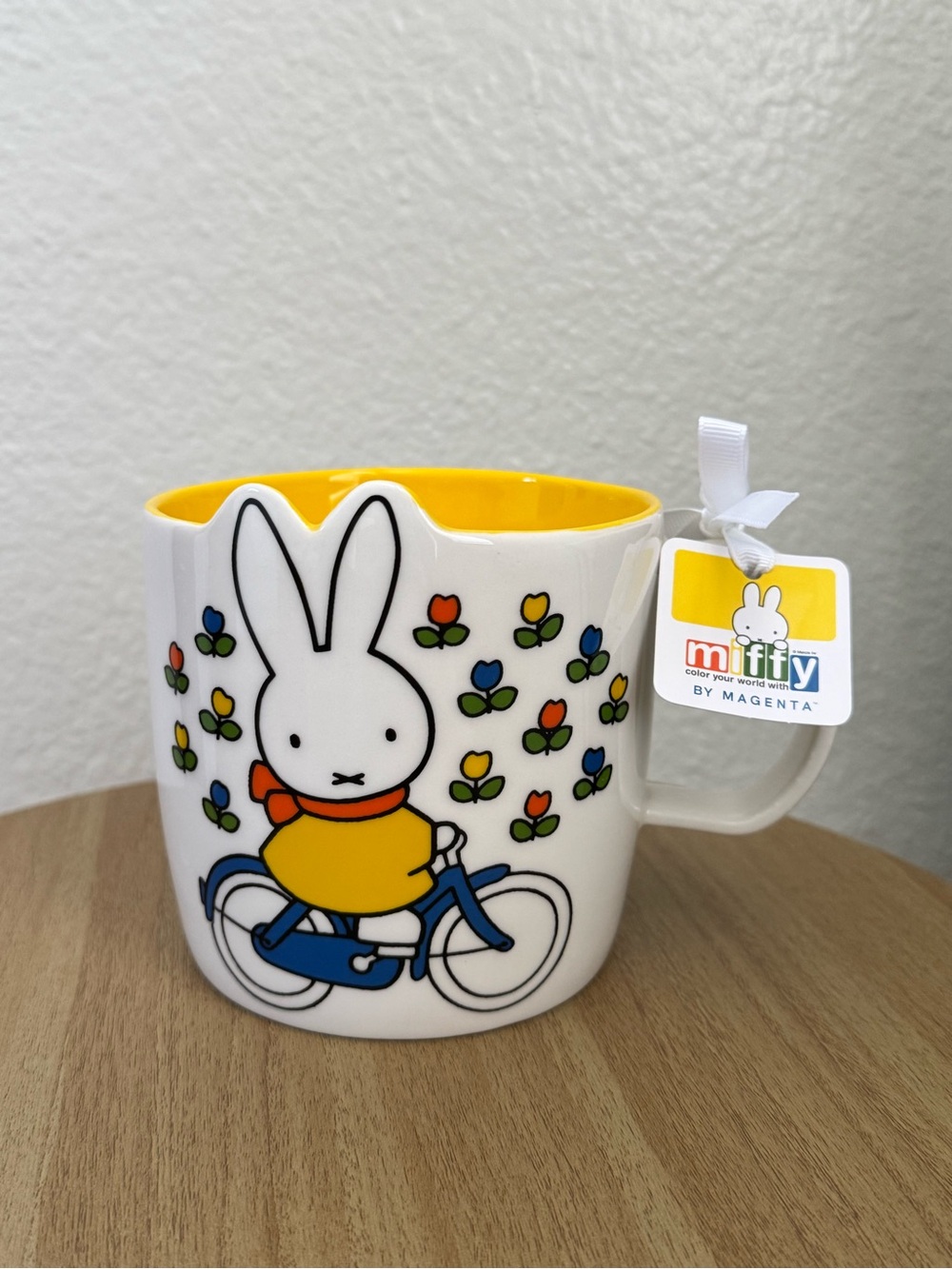 Magenta - Miffy Yellow Floral Ceramic Mug